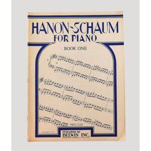 Hanon Schaum For Piano Book One By John W. Schaum 1946